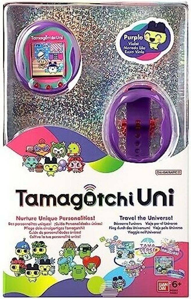 BANDAI Tamagotchi Virtual hot Pet Tamagotchi Ps Purple Japanese With Stickers