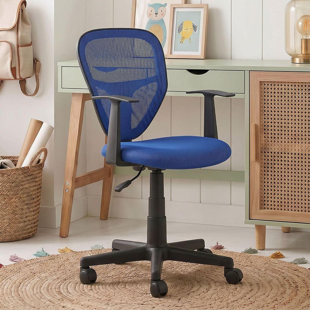Schreibtischstuhl Kinder STUDIO ergonomisch, Blau - Produktbild 
