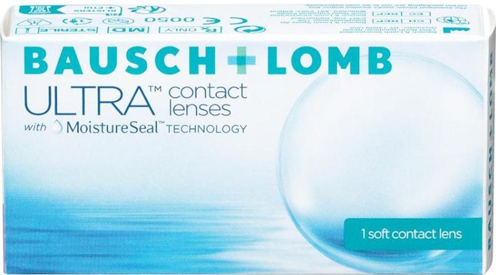 Bausch + Lomb ULTRA - 1 monthly lens - Sph: -5.0, BC: 8.5, D: 14.2