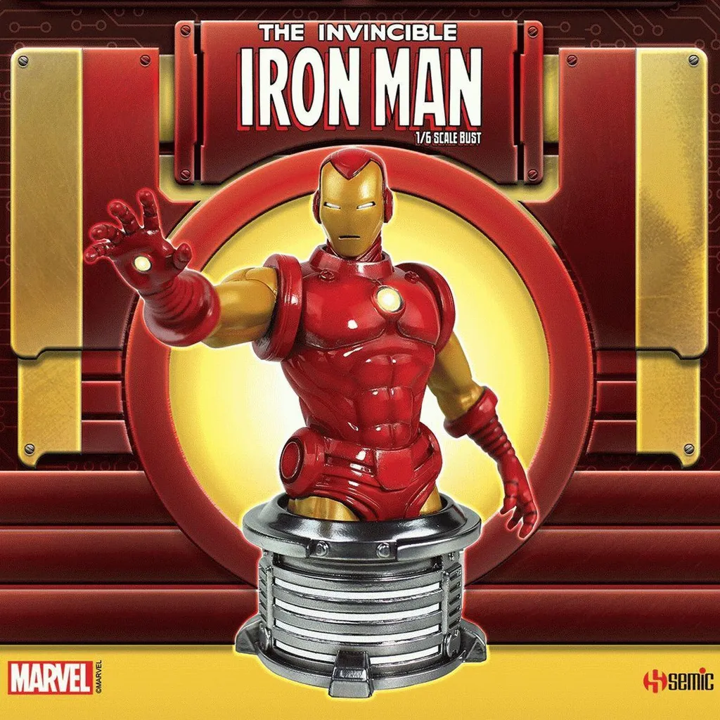 Statuette Iron Man 17cm en Résine - Objet de Décoration Marvel de Luxe