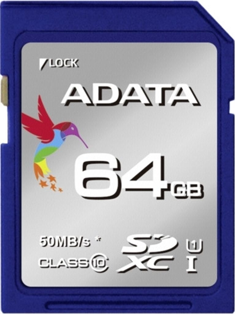 ADATA SDXC 64GB, 65536 MB, Secure Digital Extended Capacity (SDXC), 2 g, 32 mm, 24 mm, Blase