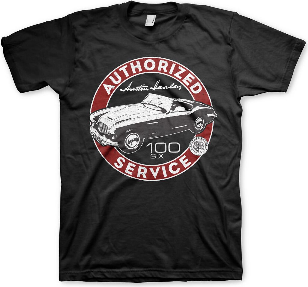 Austin Healey - Authorized Service T-Shirt - XX-Large - Black