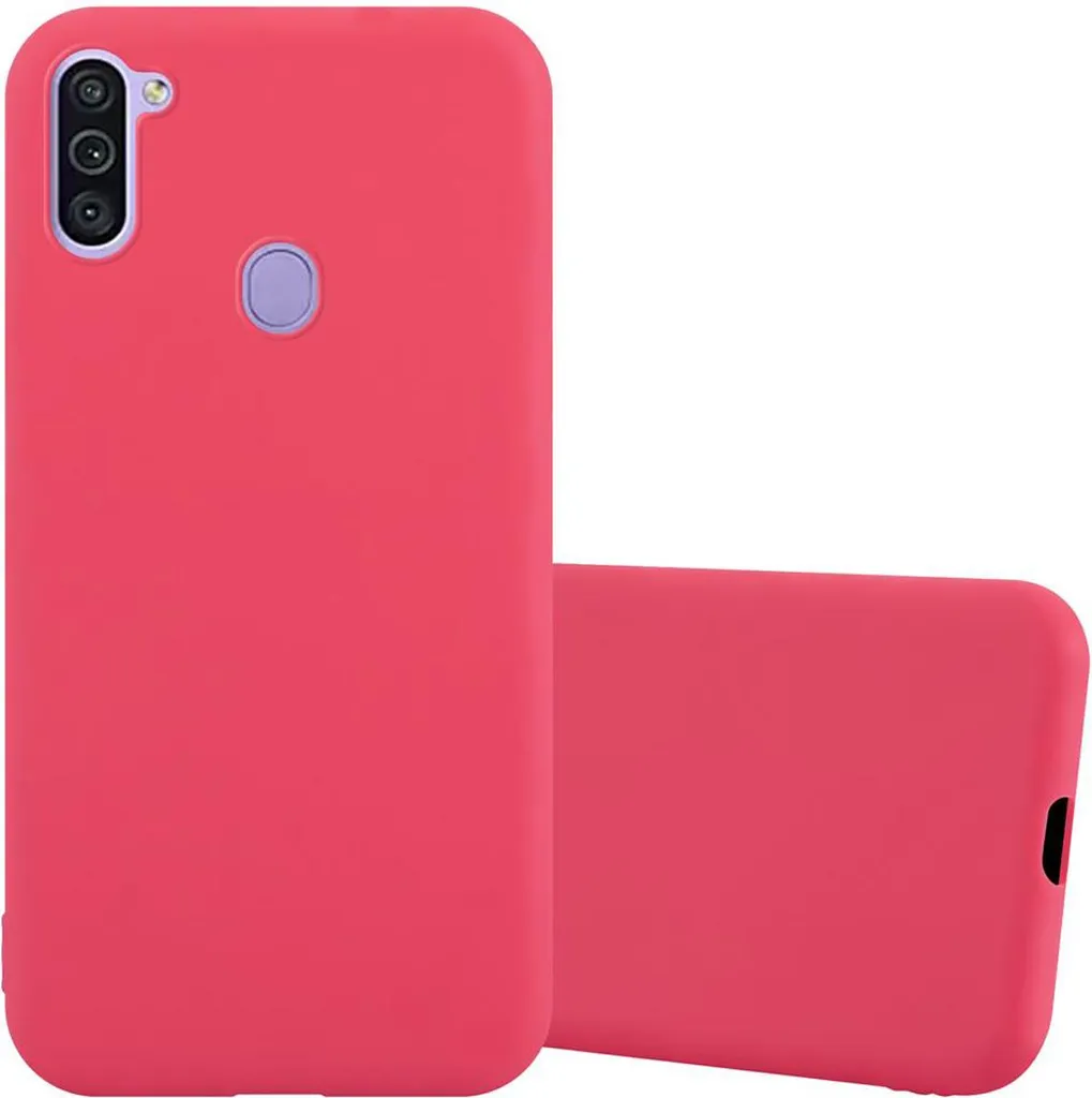 Cadorabo custodia per Samsung Galaxy A11 / M11 custodia protettiva in rosso custodia del telefono cellulare TPU custodia in silicone copertura