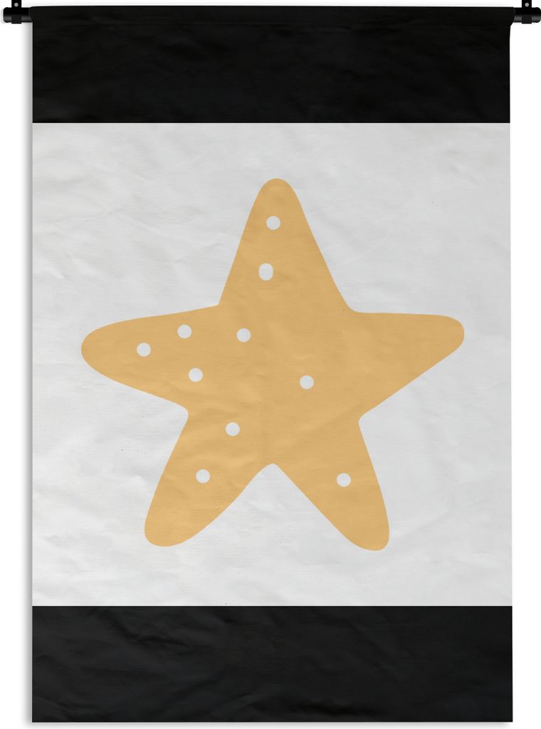 MuchoWow Wandteppich Wandbehang Stern - Mädchen - Jungen - Punkte - Kinder 120x180 cm Tapisserie Dekoration Wandtuch - Schlafzimmer - Dekoration...