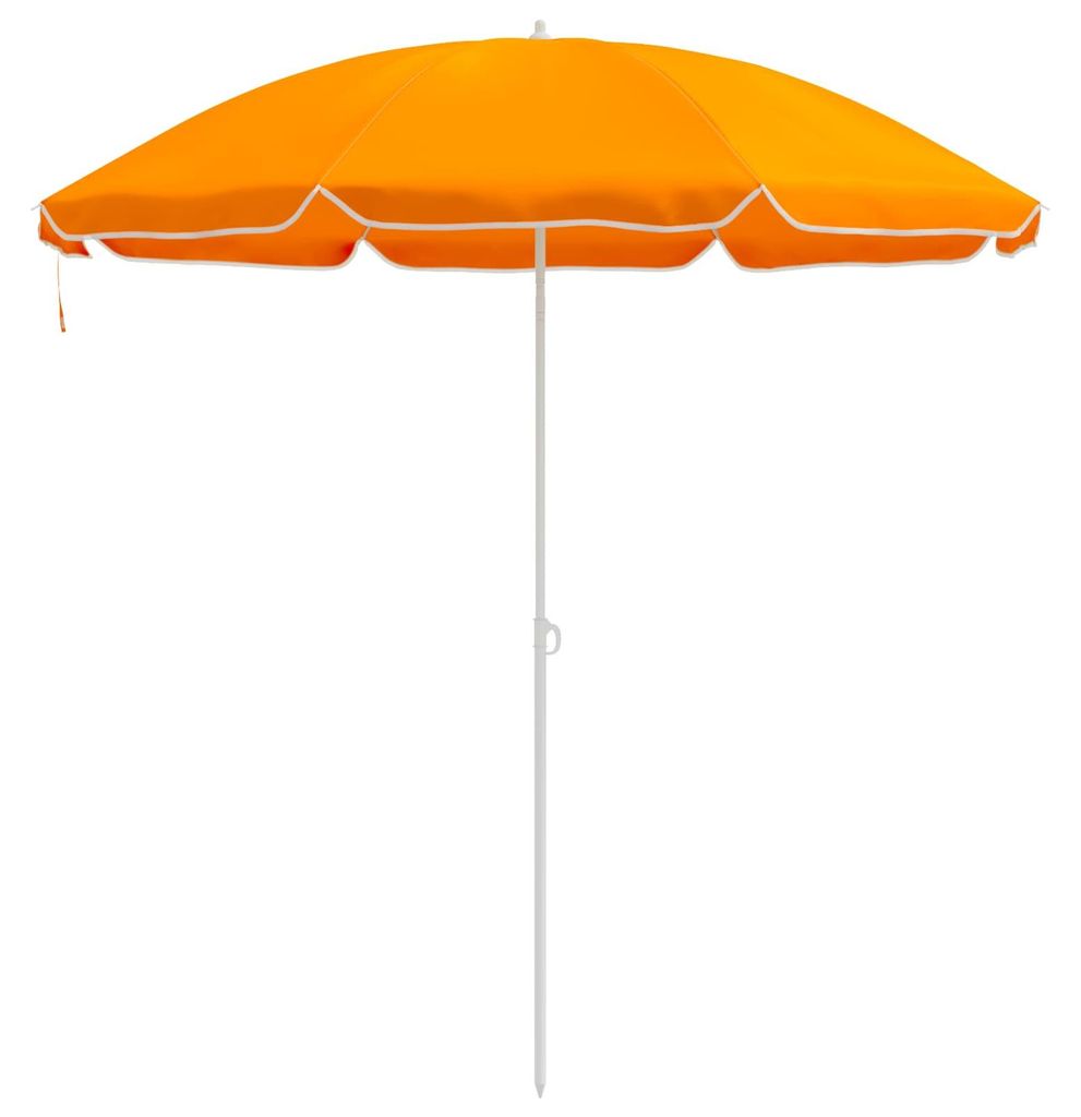 vidaXL záhradný slnečník, 240 cm, 170T polyester, oranžová Obrázok produktu 