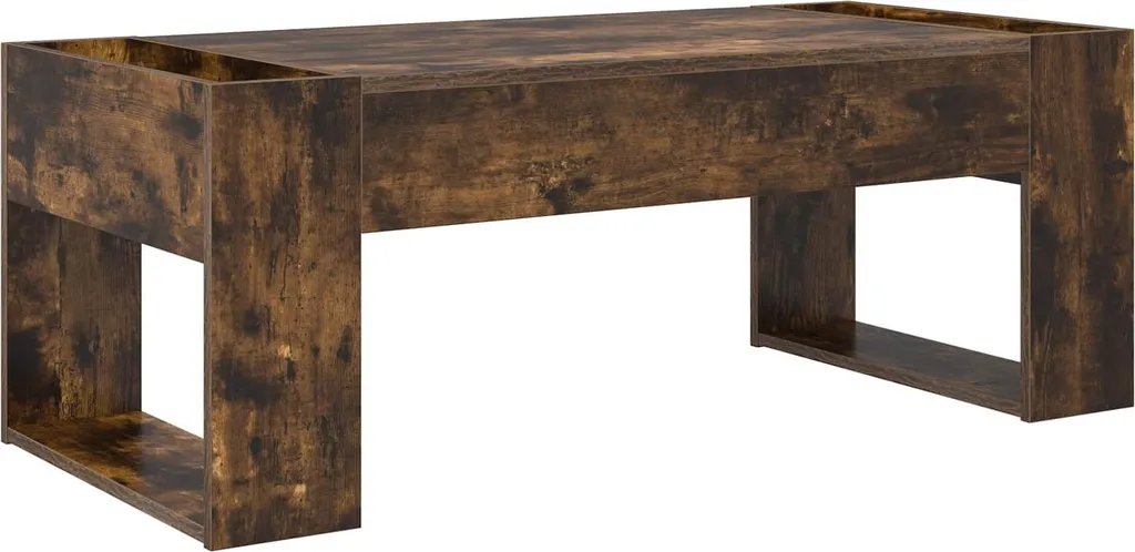 Tavolino Salotto Rovere Affumicato 110x50x41 cm | Antimacchia e Solido