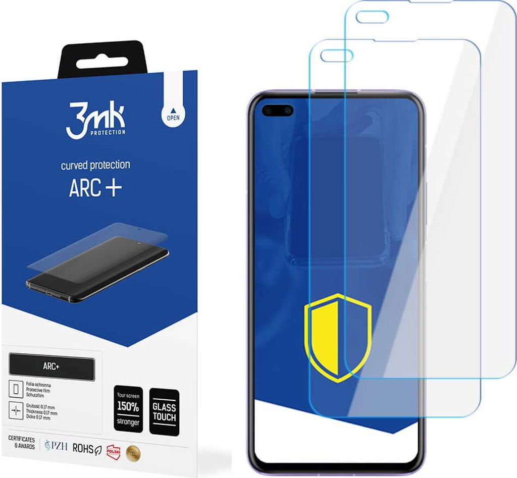 3mk Display Schutzfolie ARC+ für Honor V30 5G 0,17mm Self-Heal (2 Stück)
