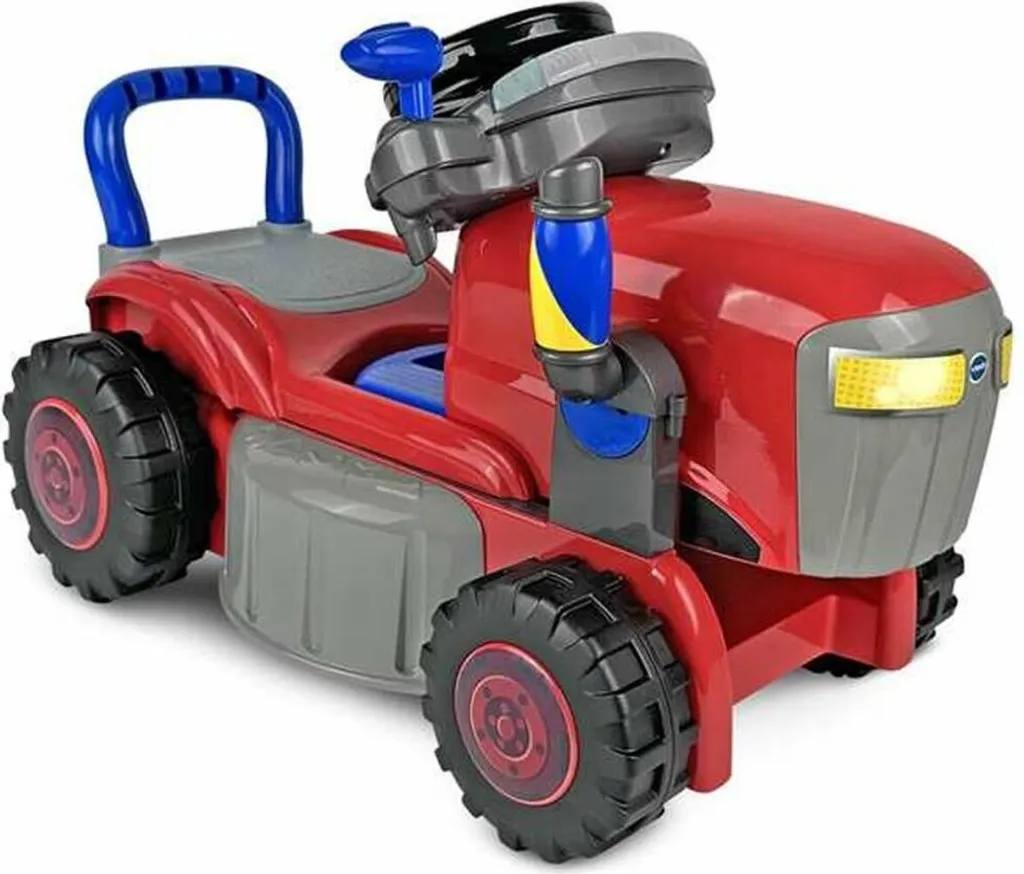 Apprendre l'Anglais en Jouant : Tracteur et Tondeuse VTech 2 en 1 Rouge