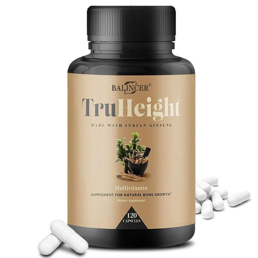 Height Growth (120 Kapseln) Nahrungsergänzungsmittel, Unisex, Knochen, Gelenke, Muskeln, Knochengesundheit, Knochenwachstum, Körpergröße, Wachstum