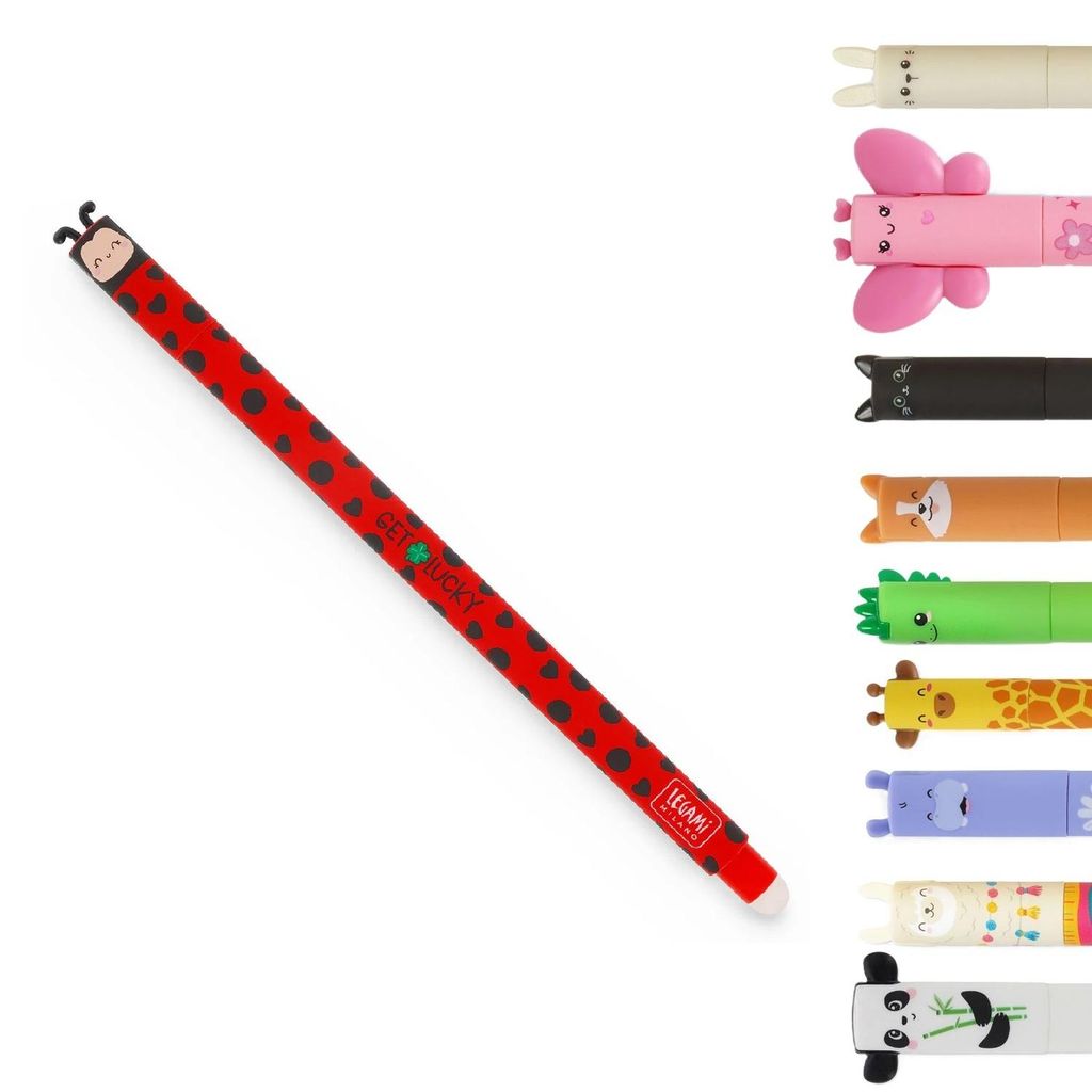 LEGAMI Gelstift Vario Marienkäfer | Erstelle dein persönliches Set | radierbare Thermotinte | 0,7 mm Spitze | in vielen verschiedene Motive | ink...