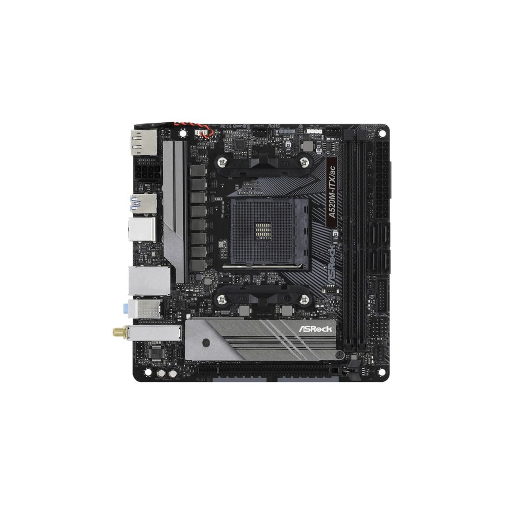 ASRock A520M-ITX/ac - Motherboard - Mini-ITX - Socket AM4 - Produktbild 