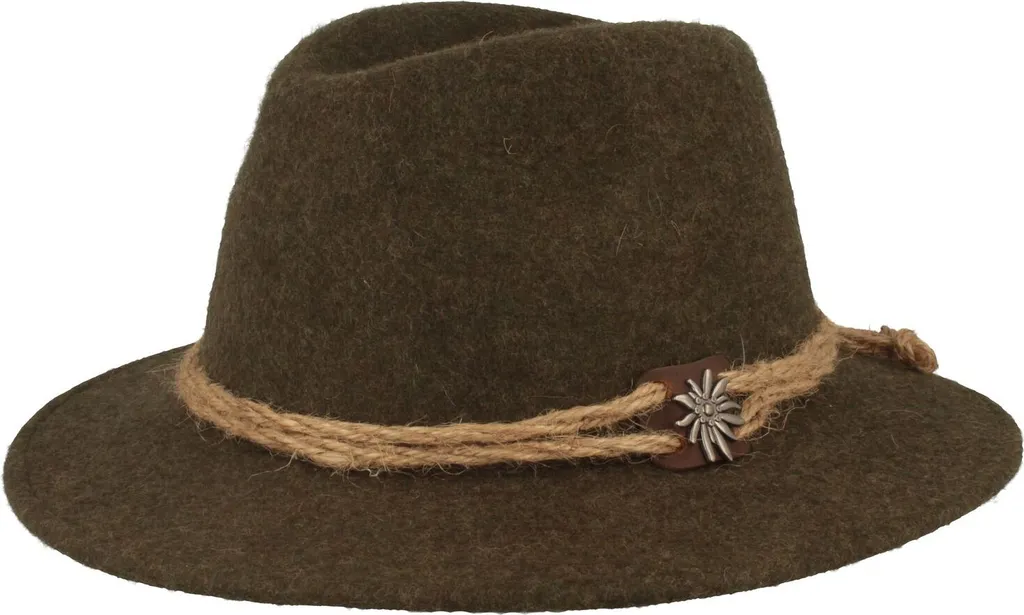 Cappello Trachten in stile tirolese con tesa larga di Hut-Breiter