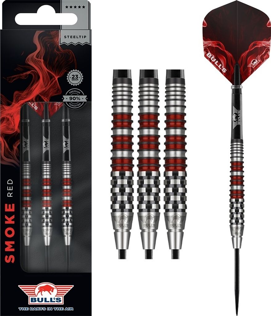 Bulls Smoke 90% Red A Steeldarts 23g
