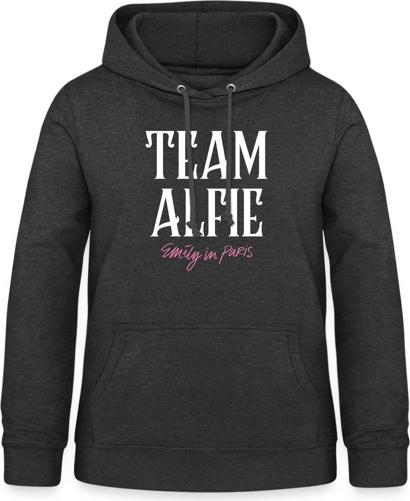 Spreadshirt Emily In Paris Team Alfie Damen Hoodie, L, Anthrazit