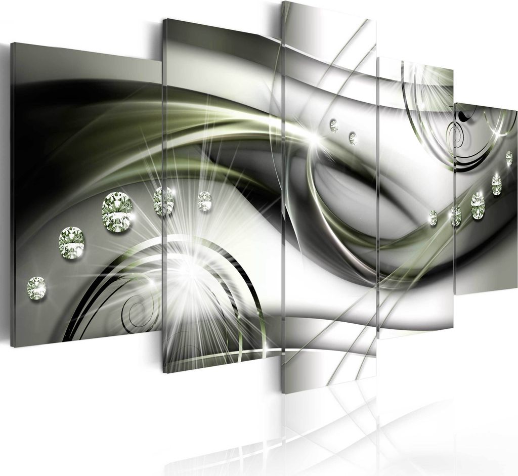 Leinwandbilder 200x100 cm a-A-0174-b-o Vlies Leinwandbild 5 tlg Kunstdruck modern Wandbilder XXL Wanddekoration Design Wand Bild ABSTRAKT