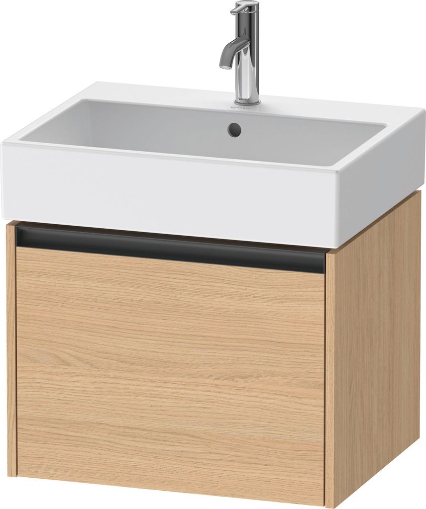 Duravit Ketho.2 Wastafelonderkast 58,4x46x44 cm Mat Natuur Eiken