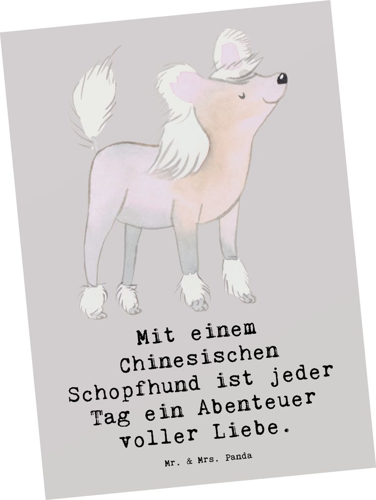 Mr. & Mrs. Panda Grußkarte Chinesischer Schopfhund Produktbild 