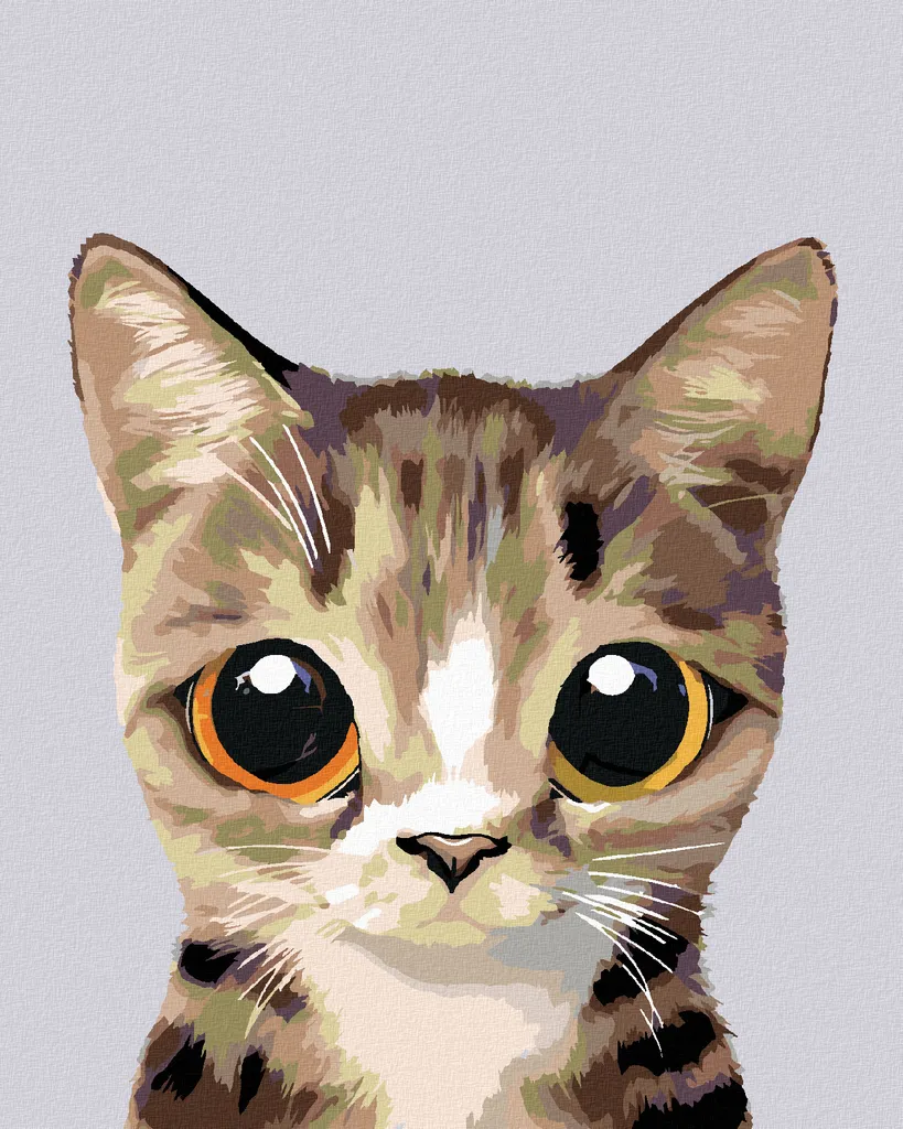Pittura con Diamanti 5D Zuty Gatto 40x50 - Decorazione Parete DIY