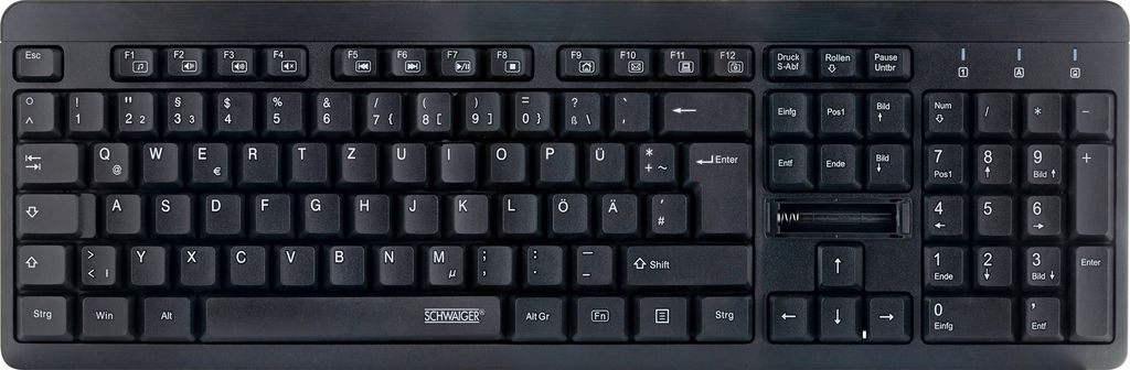 Schwaiger Tastatur - kabellos - Bluetooth, 2.4 GHz Obrázok produktu 