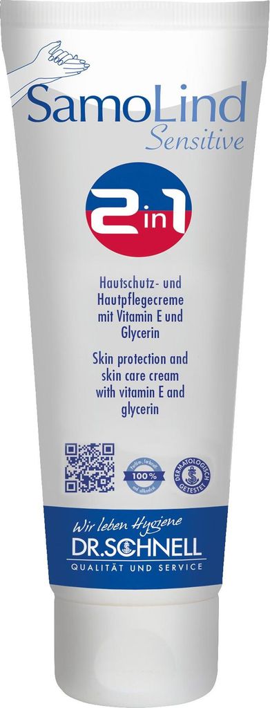 SamoLind Sensitive 2in1 Hautschutz- und Hautpflegecreme, Produktbild 