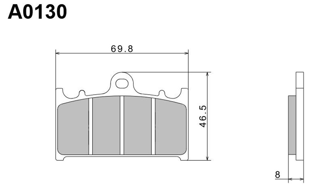 NISSIN 2024/10 KH158 Premium semi-metalen remblokken (ECE Productafbeelding 