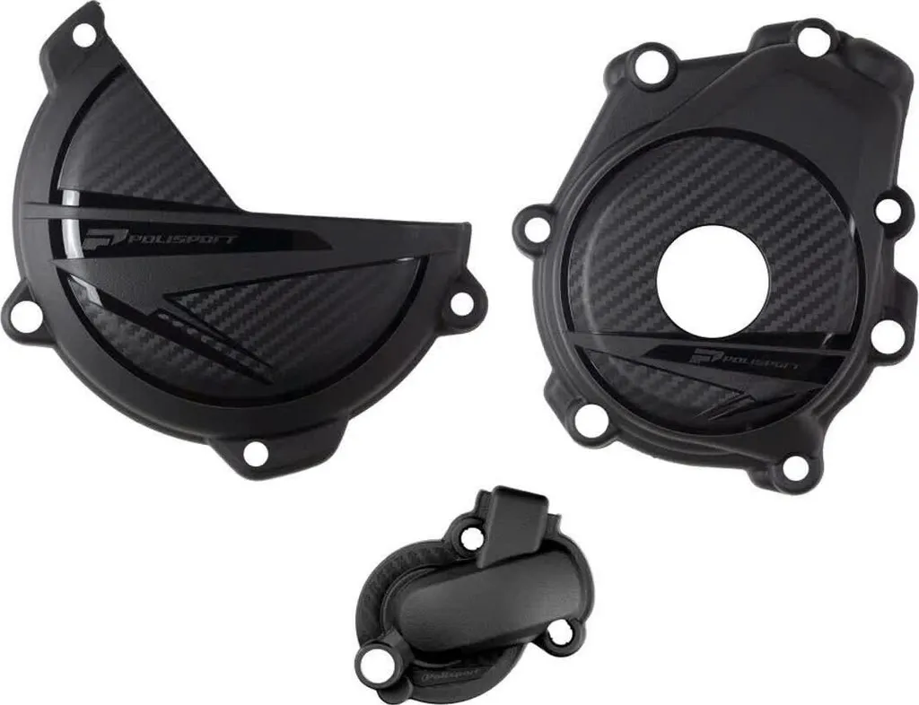 Kit protection capots moteur Polisport en plastique injecté antichoc