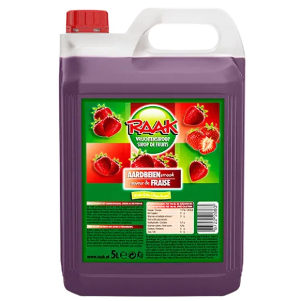 Raak Fruchtsirup Erdbeeren - 5 Liter Produktbild 