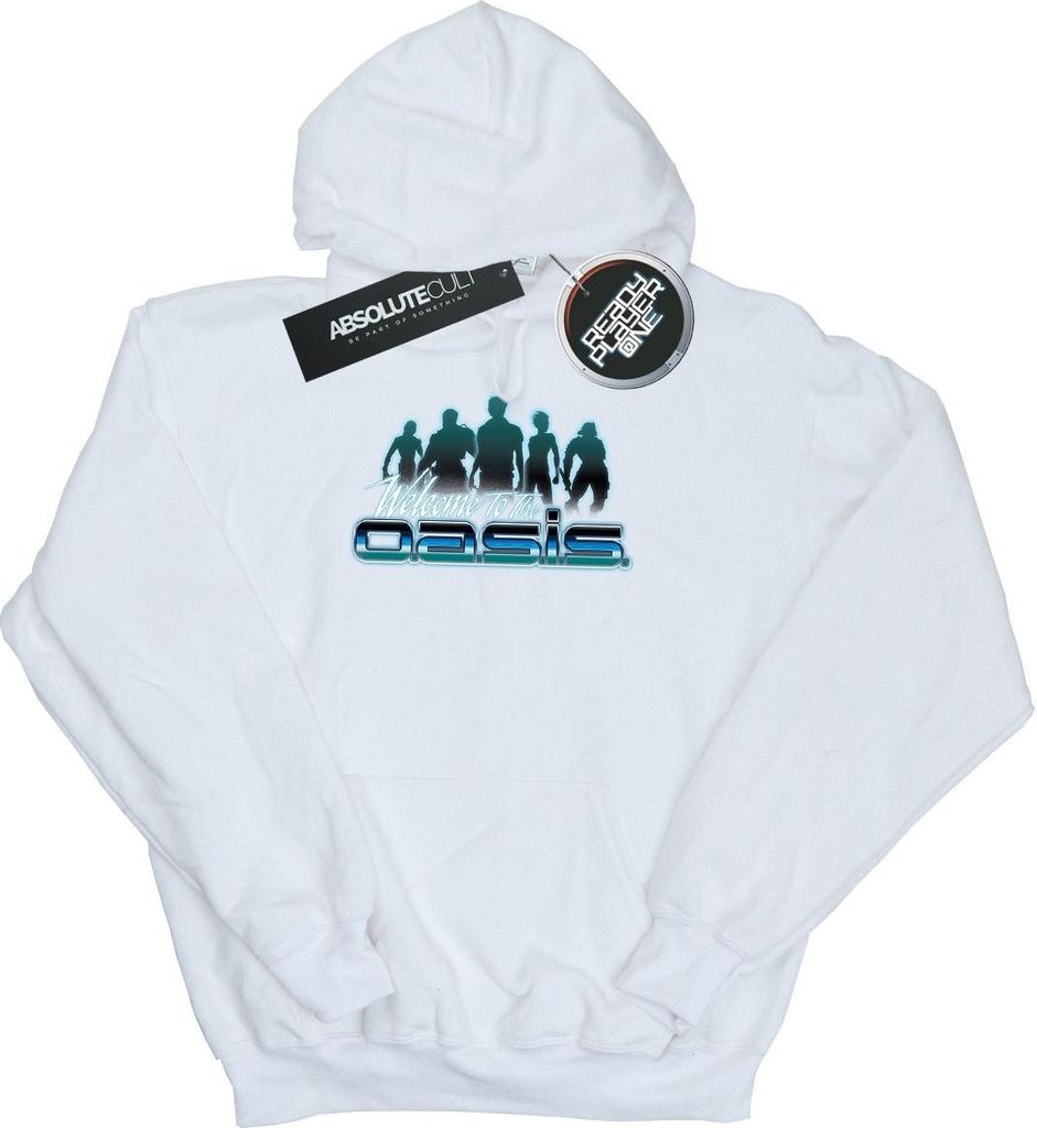 Ready Player One - "Welcome To The Oasis" Kapuzenpullover für Herren BI17049 (M) (Weiß)