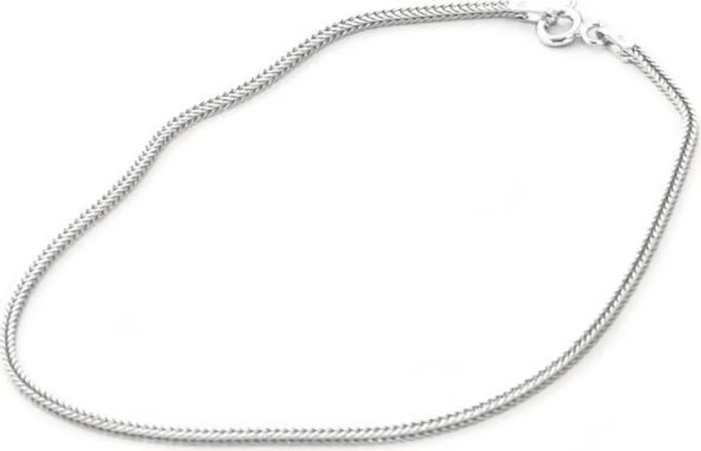 Bracelet en argent fin Hádek AGB430 pour homme - Longueur 21 cm