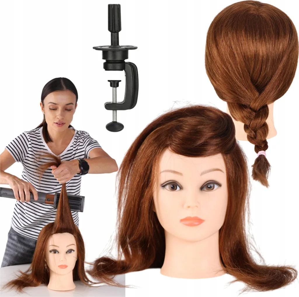 Tête formation coiffeur pour exercices de coupe et brushing chaud - 2