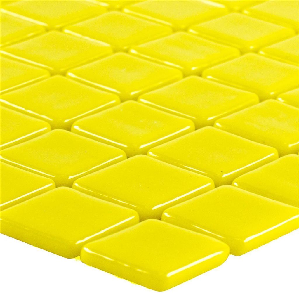 Glas Pool Schwimmbad Mosaik Pixley Gelb Produktbild 