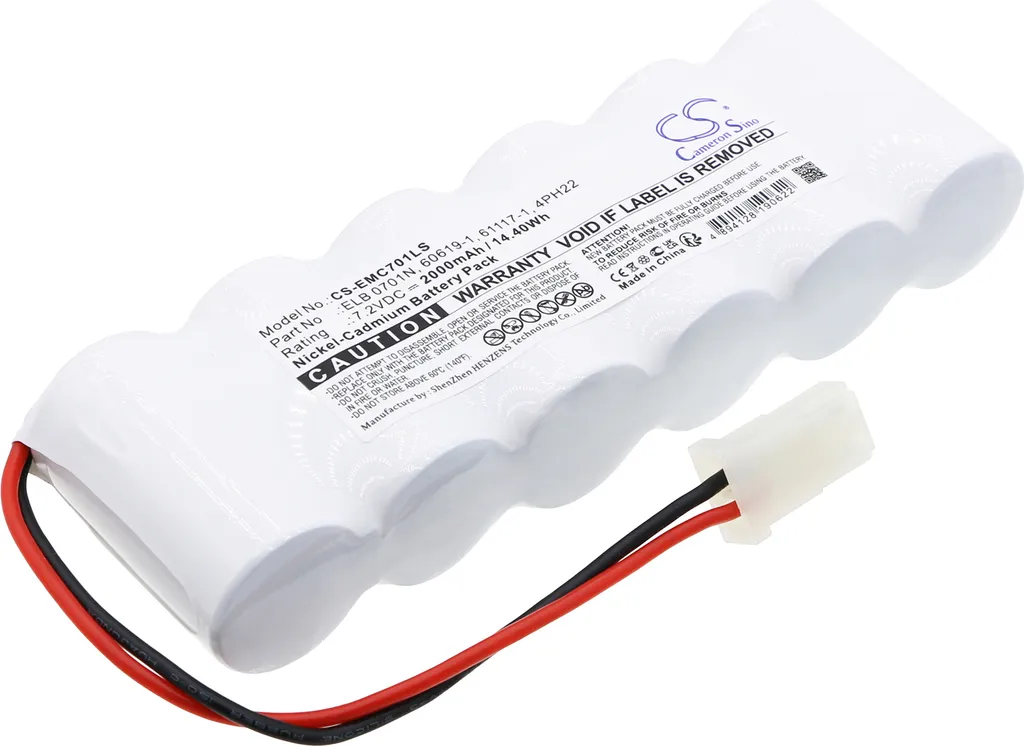 Batterie de secours Ni-MH pour Lithonia ELB 0701N et 4PH22 haute capacité