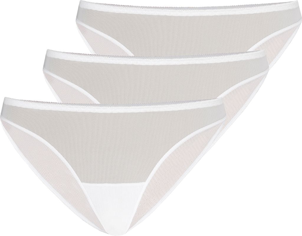 Teyli 3er Pack: Mesh Slip Agil Female 330-3 weiß XL