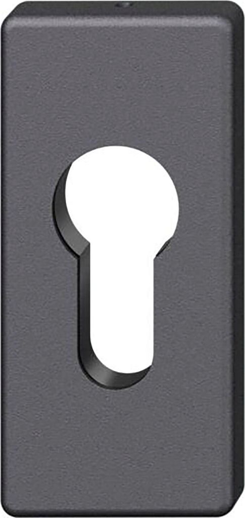 FSB Zylinderrosette 17 1778 eckig, Aluminium schwarz matt Produktbild 