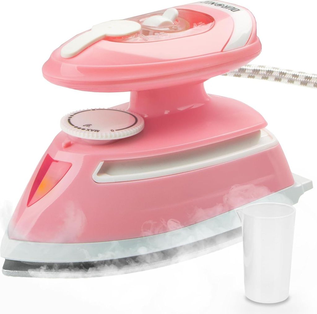 Duronic SI4 PW Mini Reisebügeleisen, 420W Mini Bügeleisen, Dampfbügeleisen 30ml Wassertank, kleines Reisebügeleisen dampf, Handbügeleisen Kera...