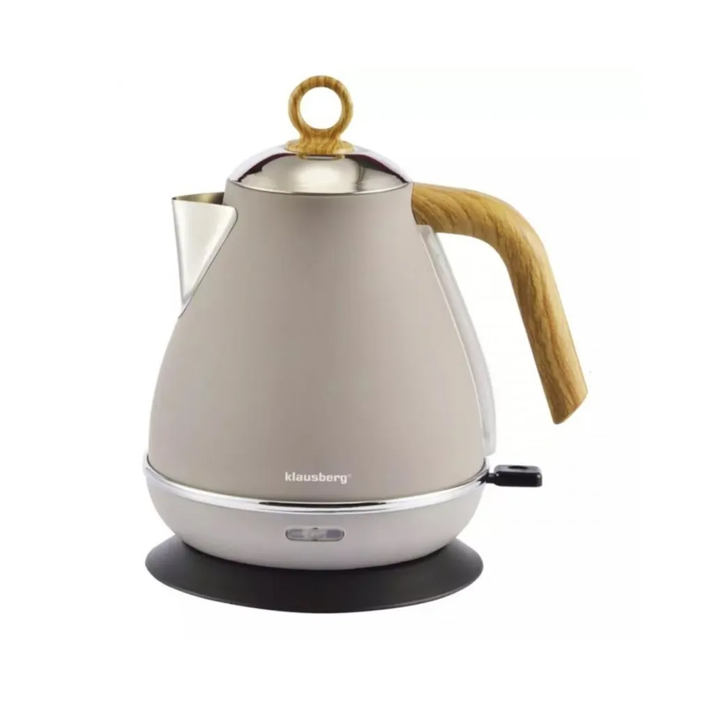 Klausberg KB-7707 Bouilloire Électrique 1,7L Beige Design Scandinave