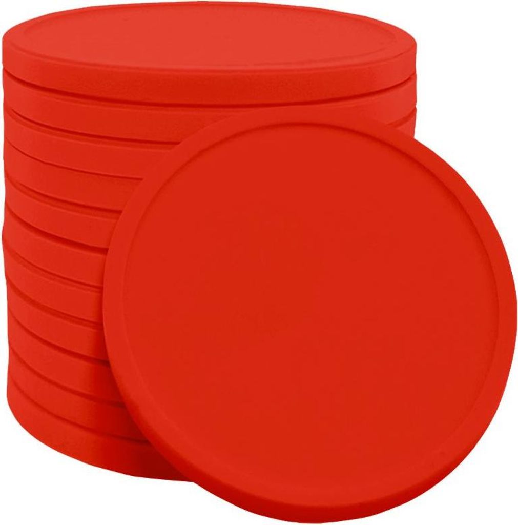 CombiCraft biologisch abbaubare Wertmarken Rot - Durchmesser 29mm - 1000 Stück