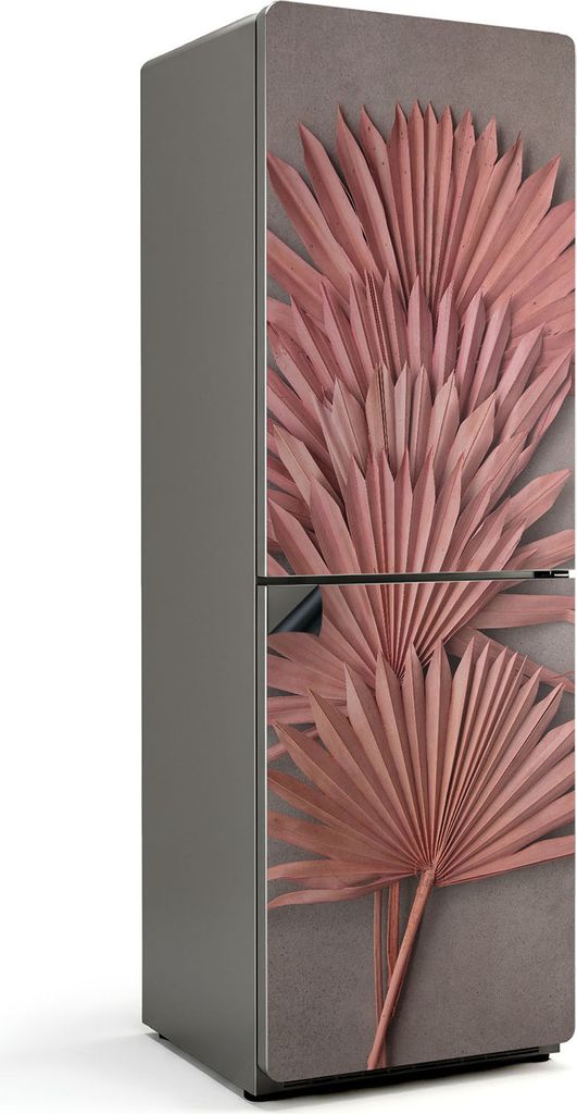 Zusammensetzung der Palmblätter – Magnetische Kühlschrank Abdeckung – Dekorfolie magnetisch Küche – Kühlschrank Magnet Deko – selbstkle...
