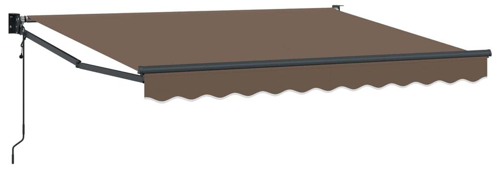 vidaXL Ausziehbare Markise Taupe 3 x 2,5 m Polyester und Metall