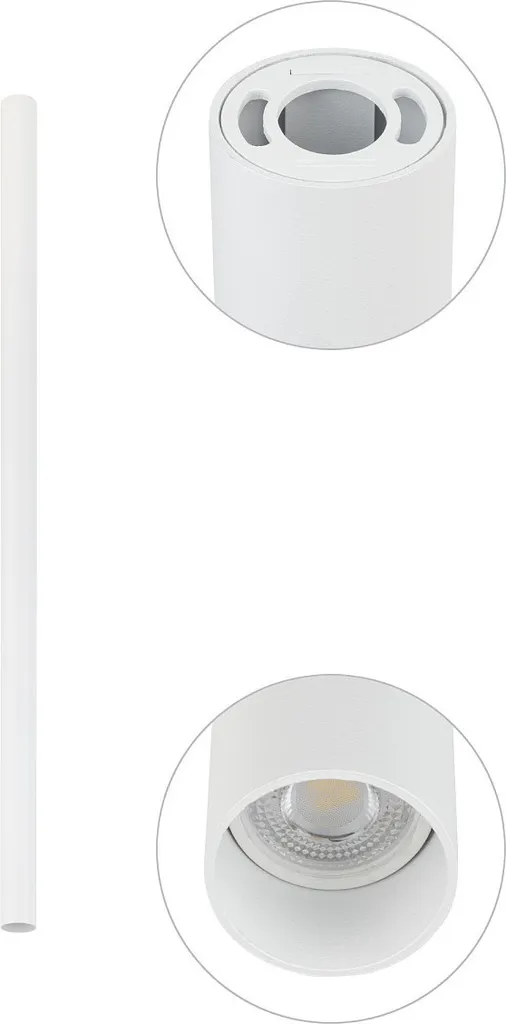 Spot FOURTY blanc Nowodvorski 1xGU10 en aluminium - 90x5,3x4 cm IP20