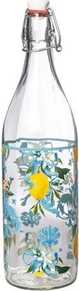 Glasflasche Sicily aus dekoriertem Glas – 1 L
