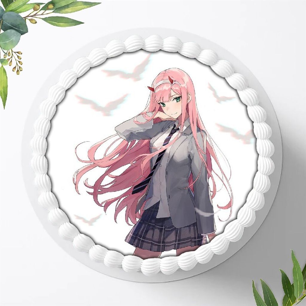 Für die Geburtstags Torte ein Tortenaufleger, Zuckerbild mit dem Motiv: Anime Manga, Essbares Foto für Torten, Fondant, Ø 20cm, 0856w