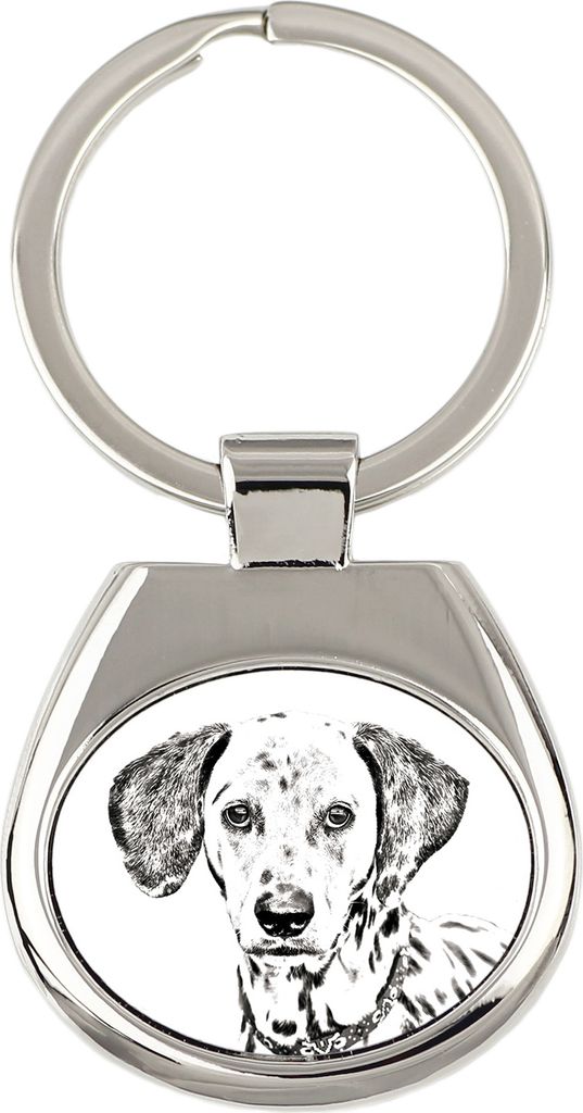Dalmatiner, Dalmatinac - Schlüsselanhänger mit Hund, Anhänger mit Aufdruck, personalisierter Anhänger der Marke Art-Dog