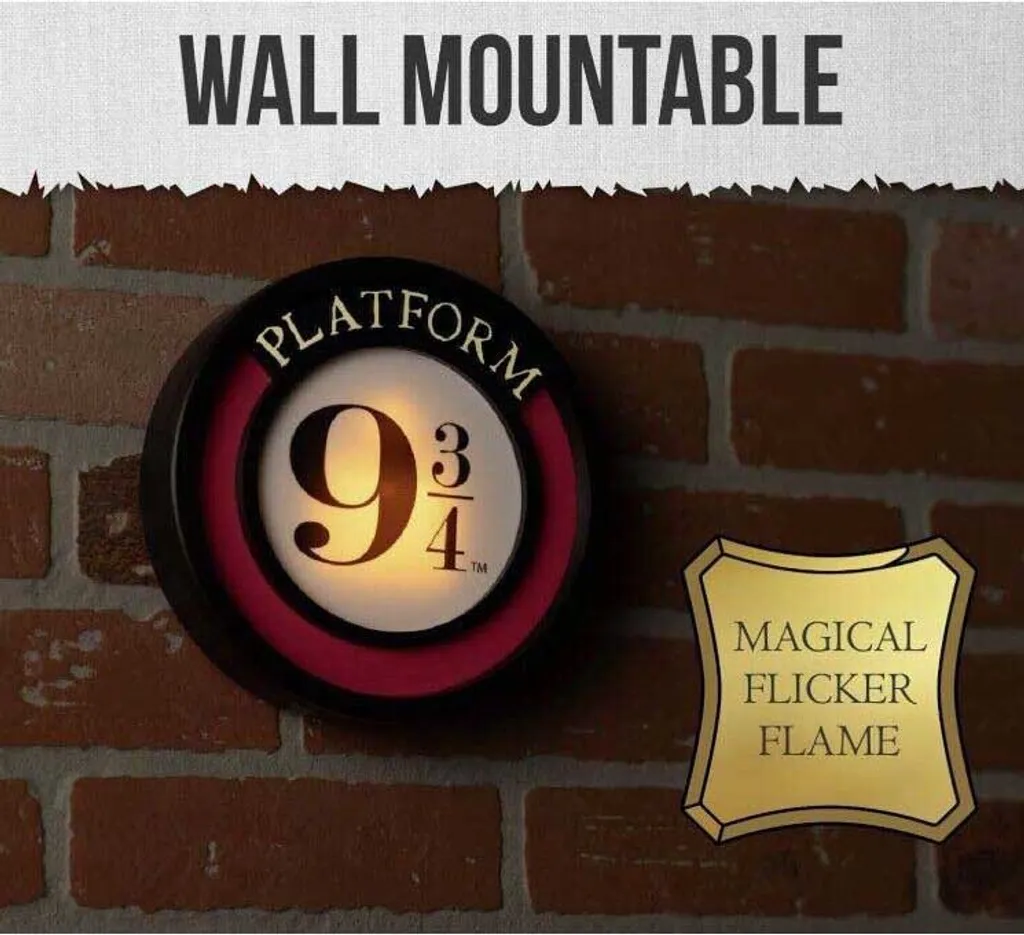 Lampada Harry Potter Binario 9 3/4 Blue Sky Studios LED per Fan - 9