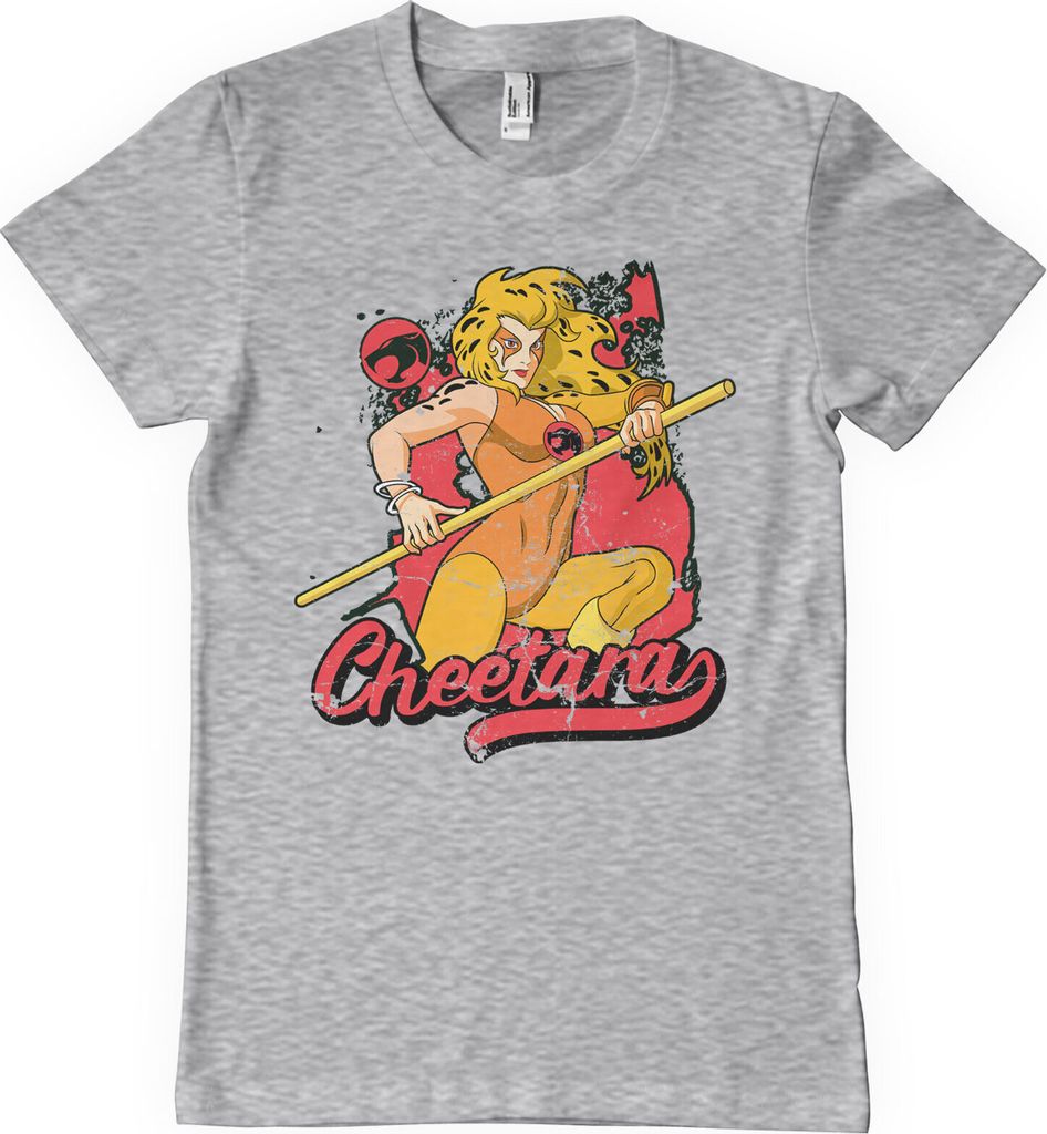 Thundercats - Cheetara Distressed T-Shirt - Medium - HeatherGrey
