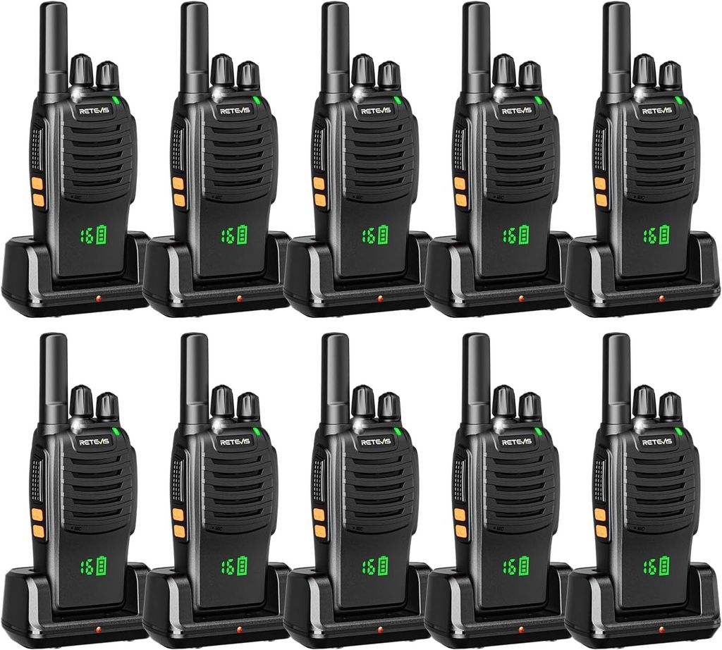 Retevis H777H Funkgeräte, Walkie Talkie mit Verstecktes Display mit LED, Klar und Nicht Zerbrechlich Lesen, EIN-klick-Pairing, USB-C, VOX, Funkger...