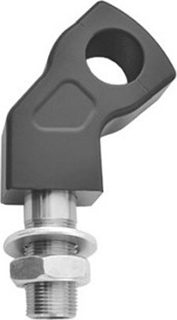 Lenkerhalter "Curved Style" schwarz, 60 mm, mit Kröpfung und Kabelinnenführung, 22 mm Verschr.