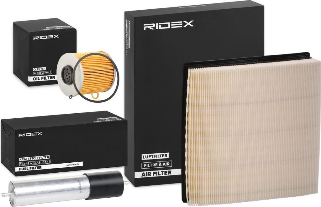 RIDEX Filterset Inspektionspaket Filtersatz für BMW 3 Limousine (E36) 3 Coupe (E36) 3 Compact (E36) 3 Cabrio (E36) 3 Touring (E36)
