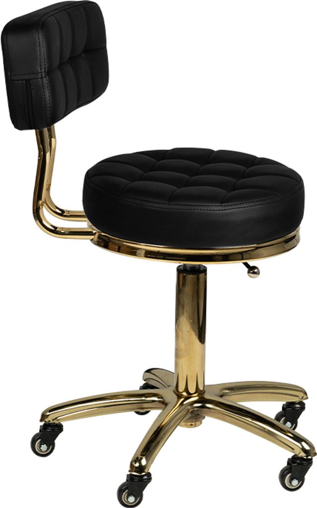 Kosmetikhocker Gold Am-961 Schwarz Produktbild 3
