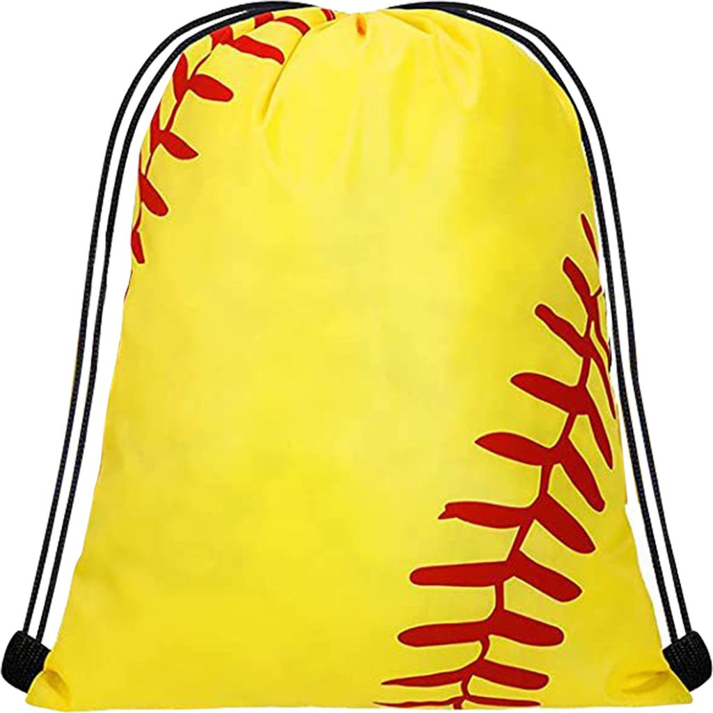 Kleine Softball-Tasche mit Kordelzug, große Kapazität, wasserdicht, verschleißfest, tragbar, Baseball-Goodie-Bag-Rucksack